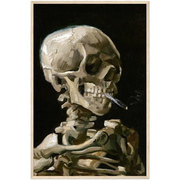 Skeleton with Burning Cigarette - By Vincent van Gogh