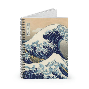 The Great Wave Notebook - Ruled Line