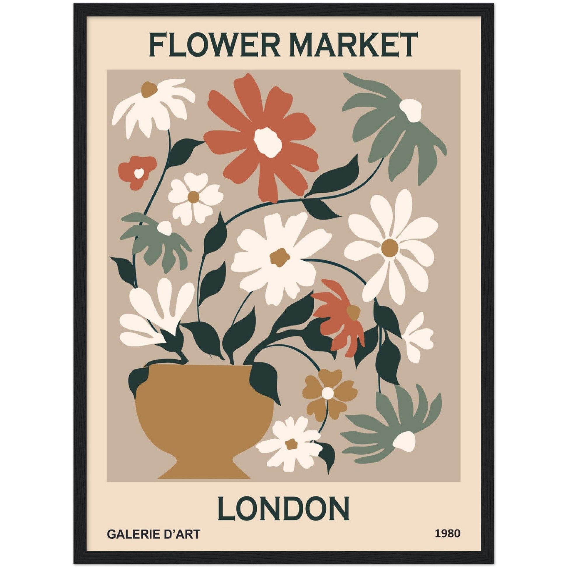 Flower Market in London - By Masters in Art - Masters in Art