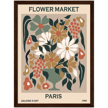 Flower Market in Paris - By Masters in Art - Masters in Art