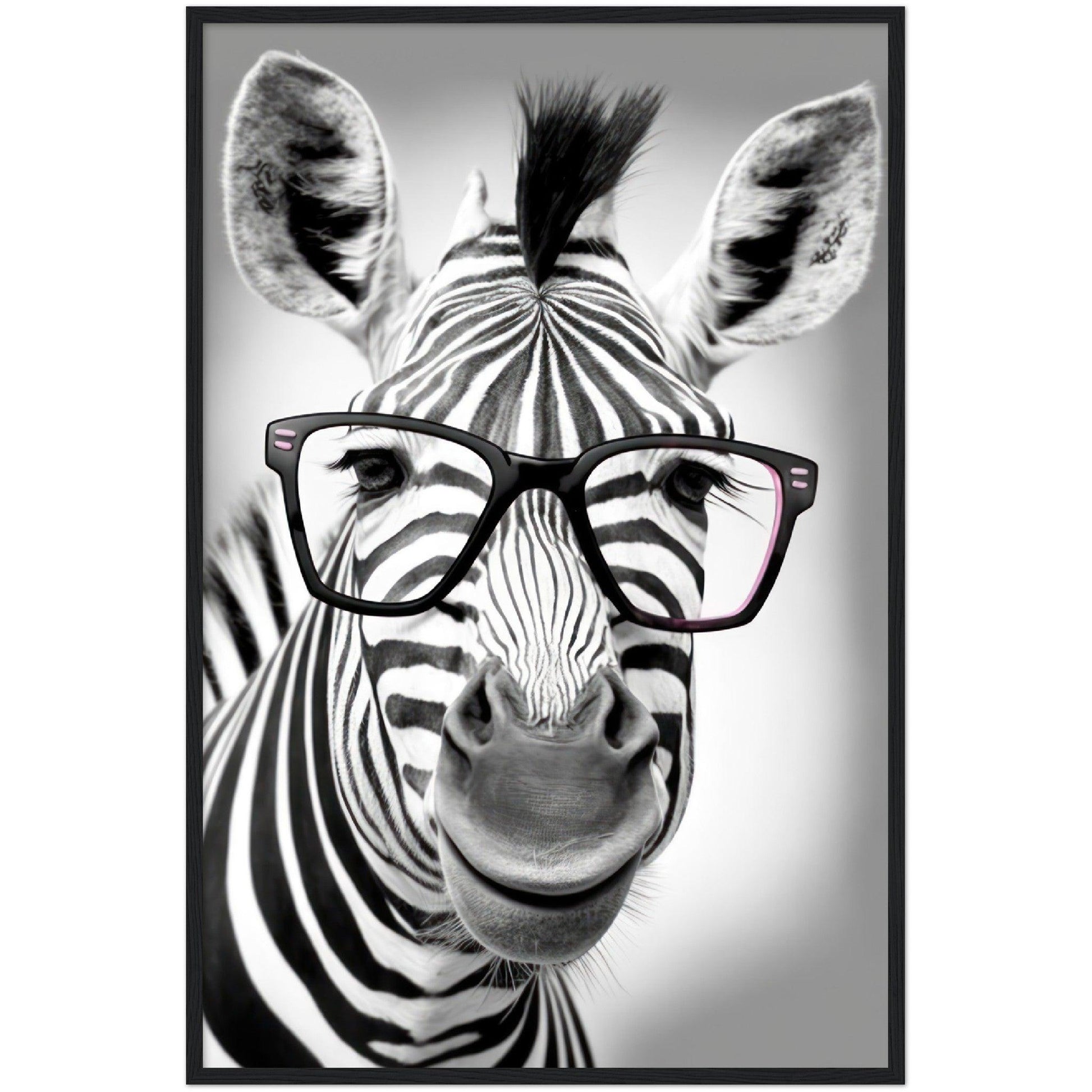 Zebra with Glasses - By Masters in Art - Masters in Art