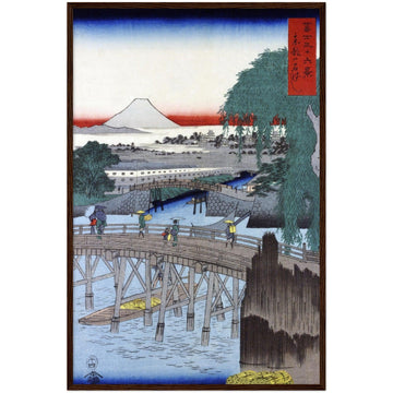 Ichikoku Bridge In The Eastern Capital - By Utagawa Hiroshige - Masters in Art
