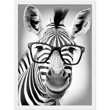 Zebra with Glasses - By Masters in Art