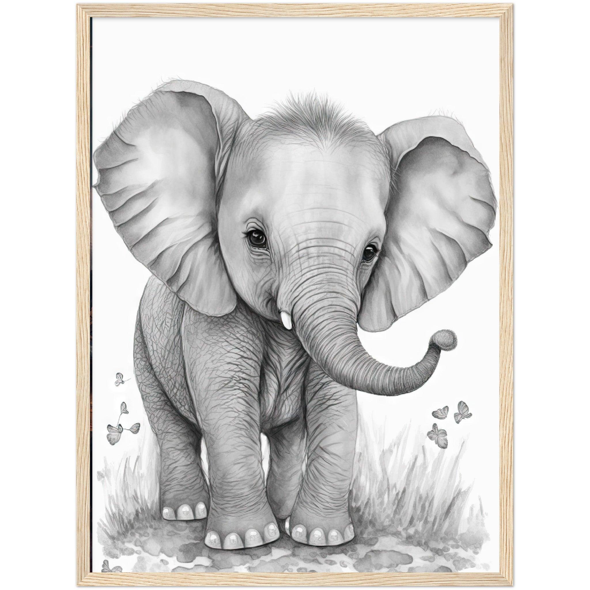 Baby Elephant , an art print by Althea and Lucas - INPRNT