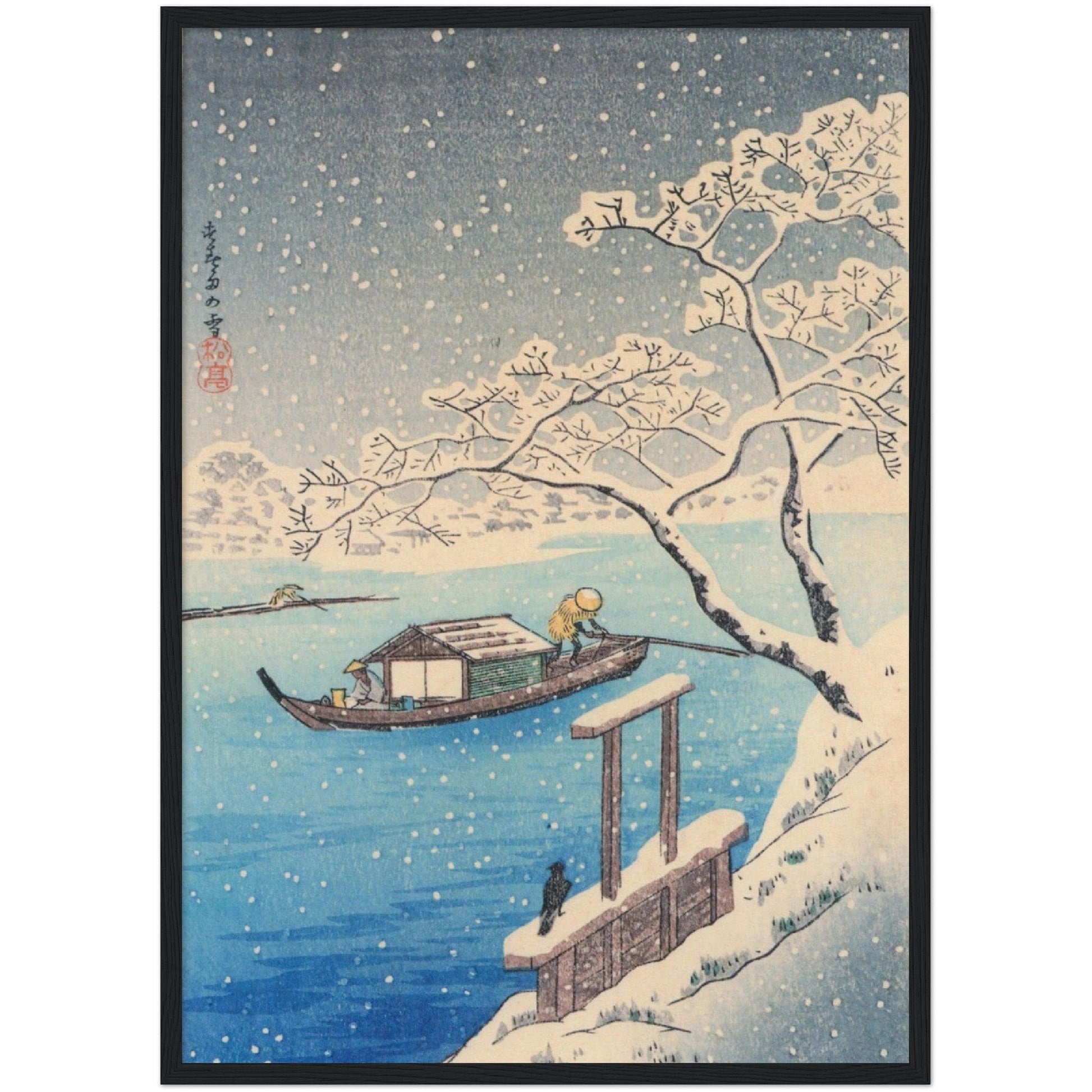 The River Sumida in Snow - By Takahashi Shōtei - Masters in Art
