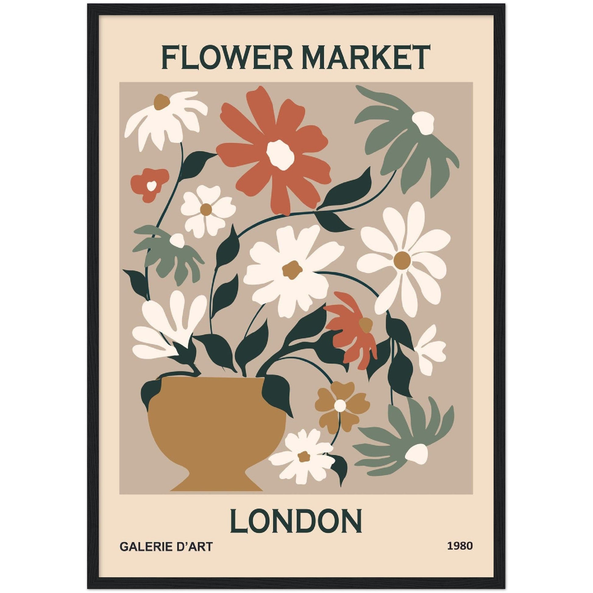 Flower Market in London - By Masters in Art - Masters in Art