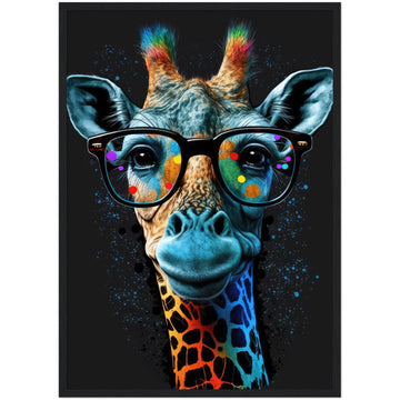 Giraffe with Glasses - By Masters in Art - Masters in Art