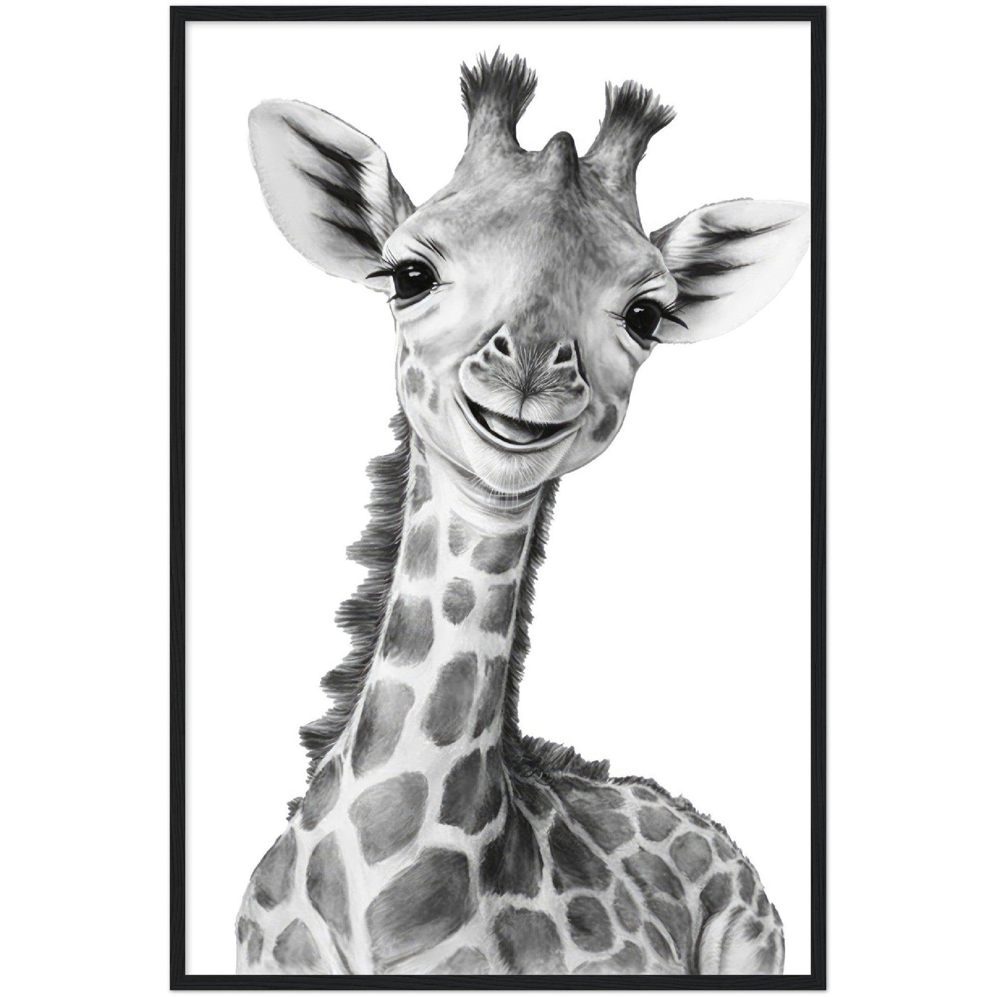 Baby Giraffe Drawing - By Masters in Art - Masters in Art