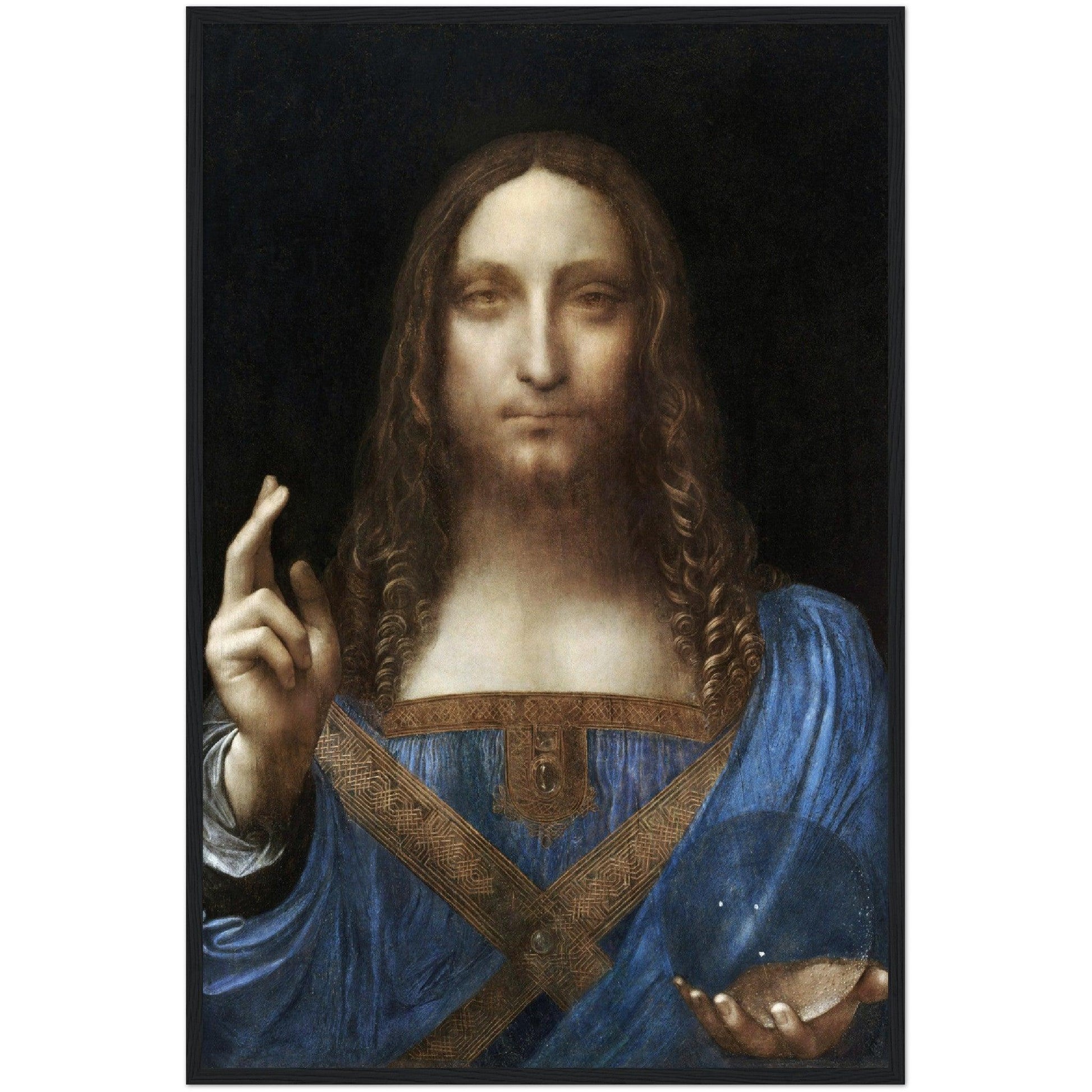 Salvator Mund - Leonardo Da Vinci ( Enchaned ) - Masters in Art