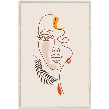 Female Face One-line art - Emel Tunaboylu - Masters in Art